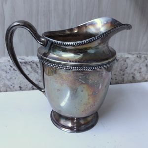 Vintage CornWall Pitcher. Tea. Water, vase, or decor Silver Plated #6820